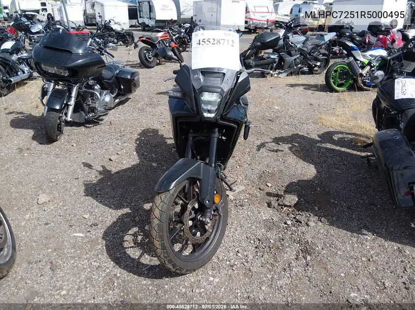 2024 Honda Cb500 Xa VIN: MLHPC7251R5000495 Lot: 45528712