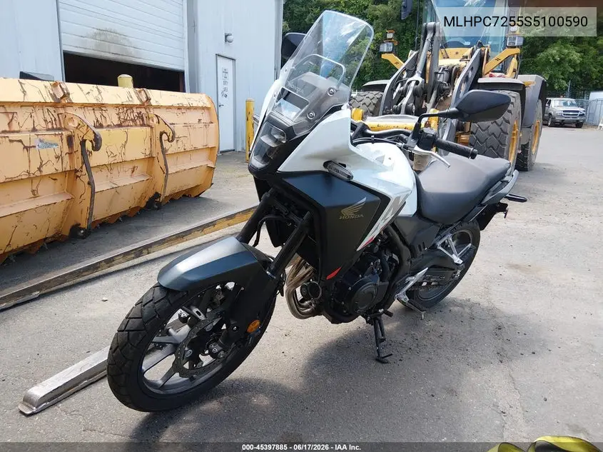 2025 Honda Cb500 Xa VIN: MLHPC7255S5100590 Lot: 45397885