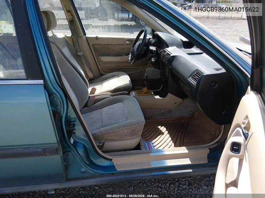 1991 Honda Accord Ex VIN: 1HGCB9860MA015622 Lot: 45201813