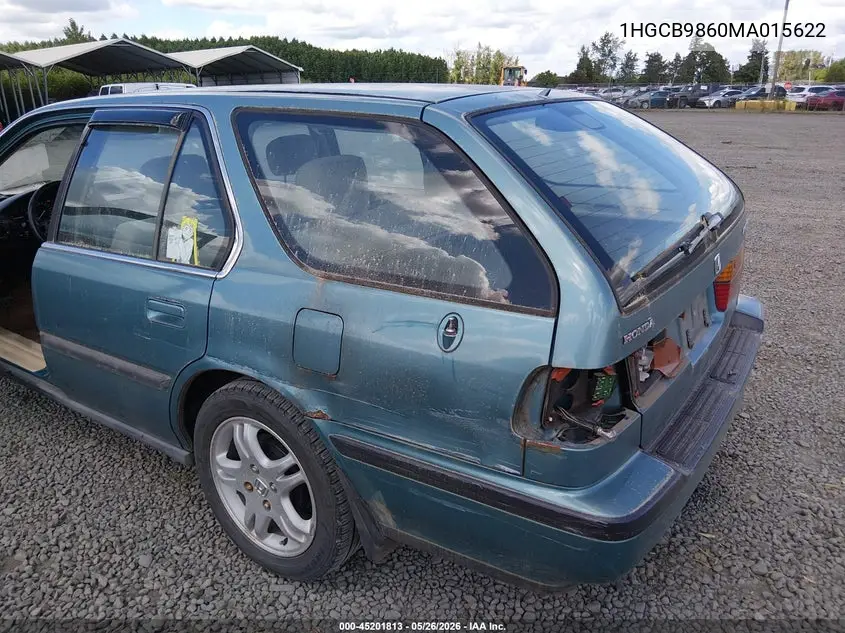 1991 Honda Accord Ex VIN: 1HGCB9860MA015622 Lot: 45201813