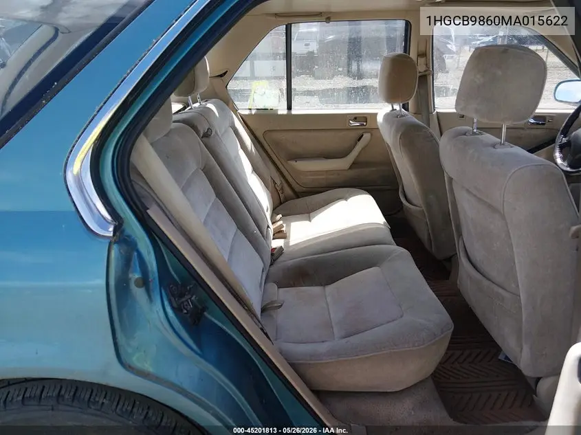 1991 Honda Accord Ex VIN: 1HGCB9860MA015622 Lot: 45201813