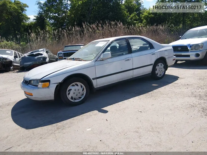 1996 Honda Accord Lx/Ex VIN: 1HGCD5635TA150217 Lot: 45279352