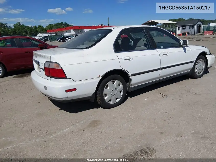 1996 Honda Accord Lx/Ex VIN: 1HGCD5635TA150217 Lot: 45279352