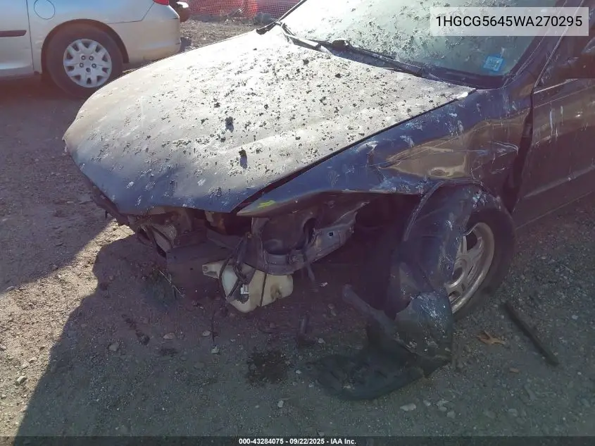 1HGCG5645WA270295 1998 Honda Accord Lx