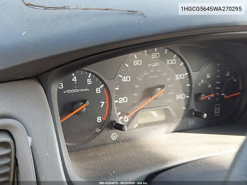 1HGCG5645WA270295 1998 Honda Accord Lx