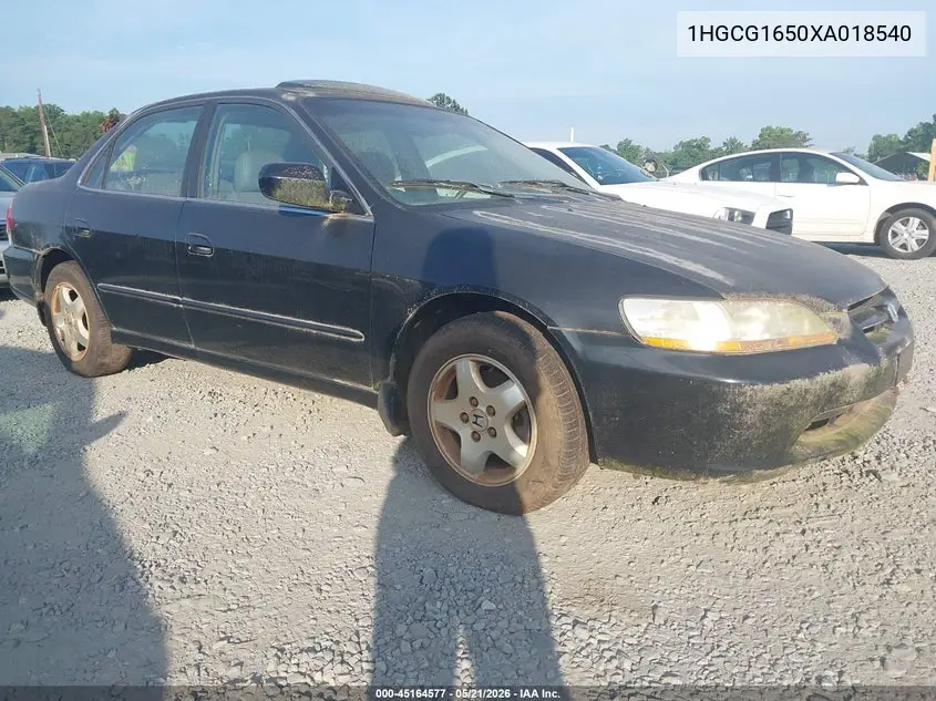 1999 Honda Accord Ex V6 VIN: 1HGCG1650XA018540 Lot: 45164577