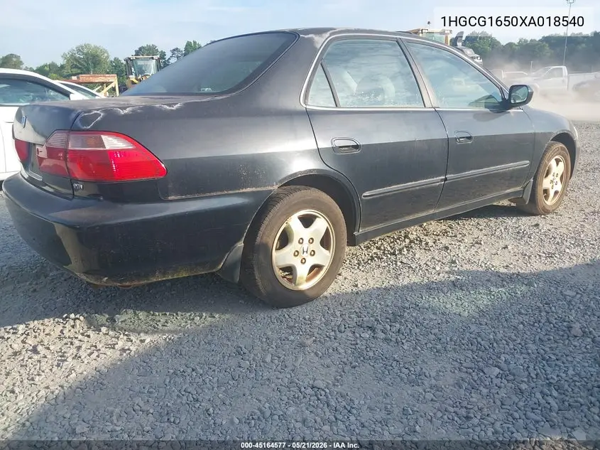 1999 Honda Accord Ex V6 VIN: 1HGCG1650XA018540 Lot: 45164577