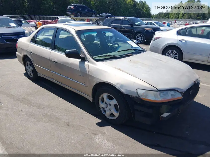 2000 Honda Accord 2.3 Ex VIN: 1HGCG5564YA127439 Lot: 45251740