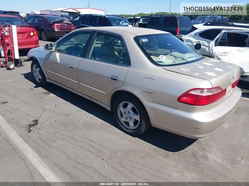 2000 Honda Accord 2.3 Ex VIN: 1HGCG5564YA127439 Lot: 45251740