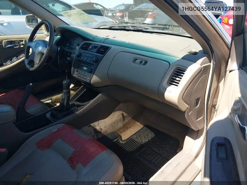 2000 Honda Accord 2.3 Ex VIN: 1HGCG5564YA127439 Lot: 45251740