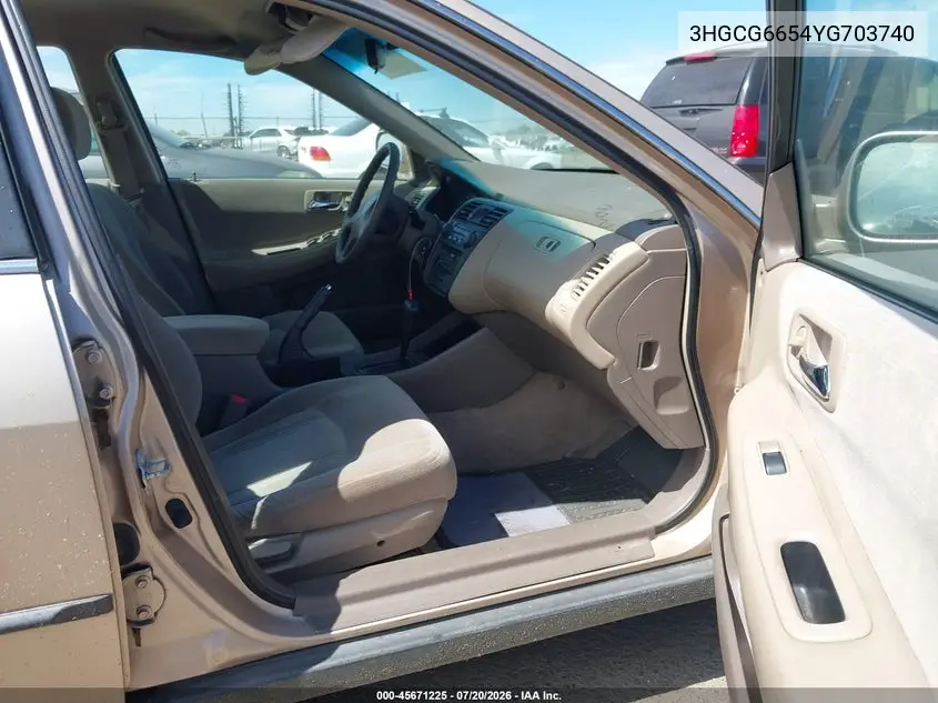 2000 Honda Accord 2.3 Lx VIN: 3HGCG6654YG703740 Lot: 45671225