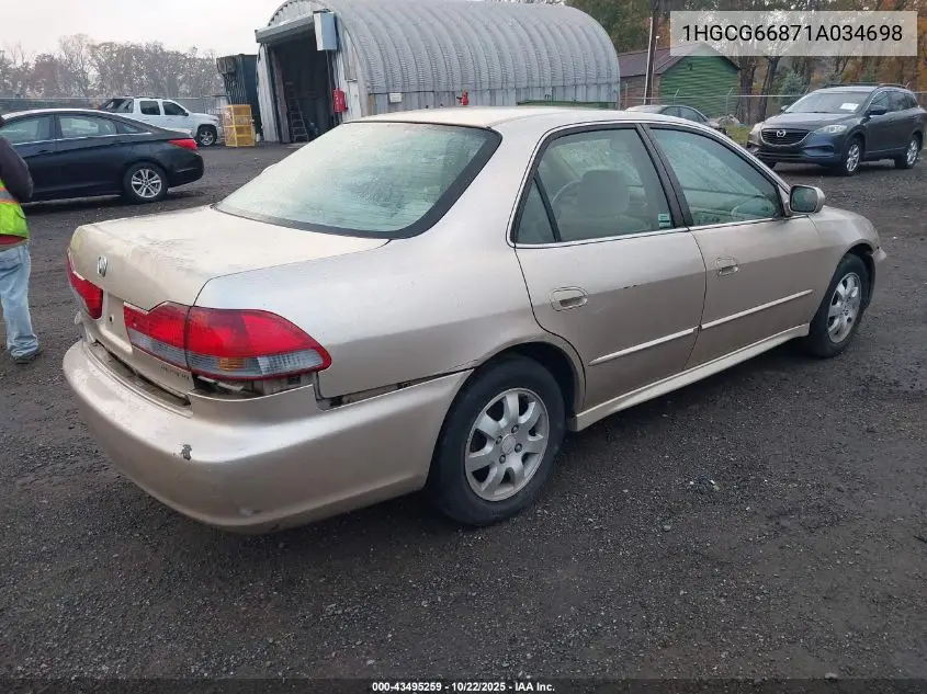 1HGCG66871A034698 2001 Honda Accord 2.3 Ex