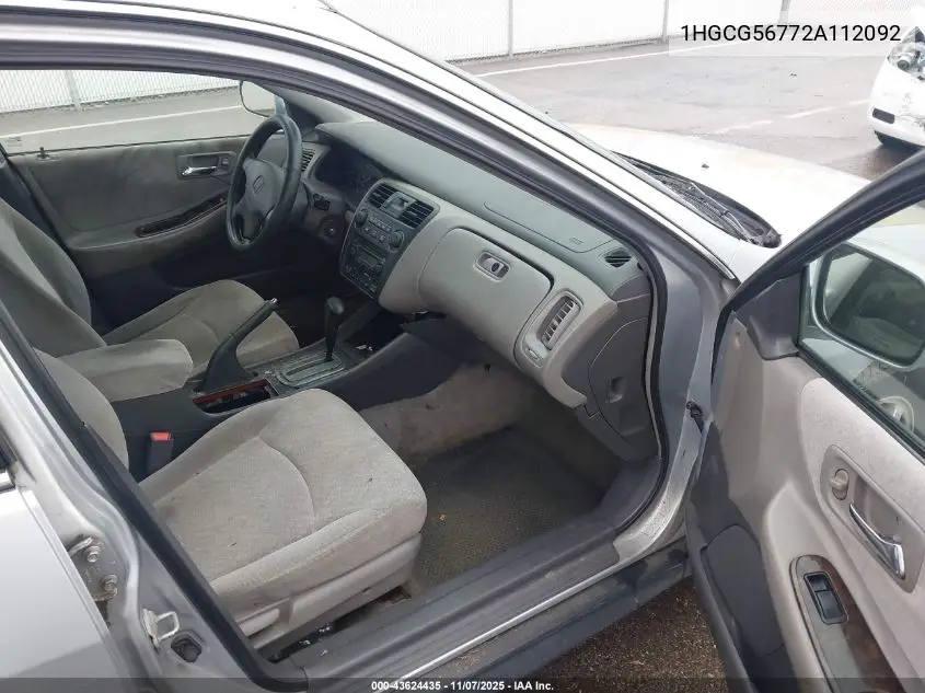 1HGCG56772A112092 2002 Honda Accord 2.3 Se
