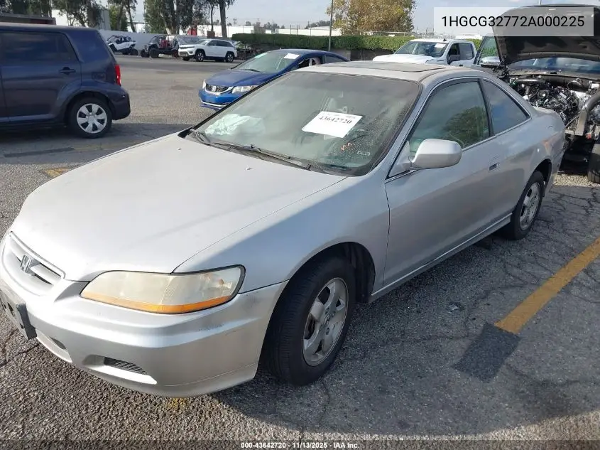 1HGCG32772A000225 2002 Honda Accord 2.3 Ex