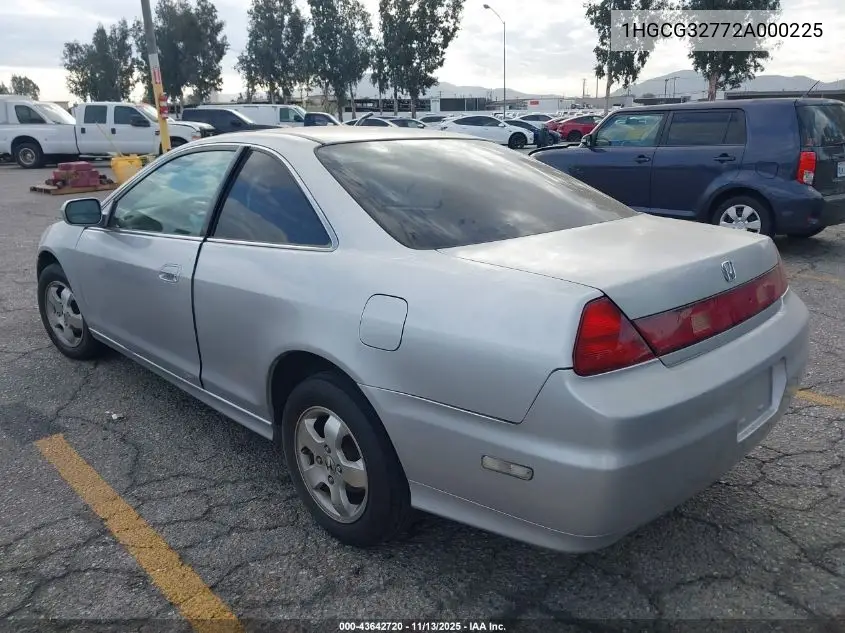 1HGCG32772A000225 2002 Honda Accord 2.3 Ex