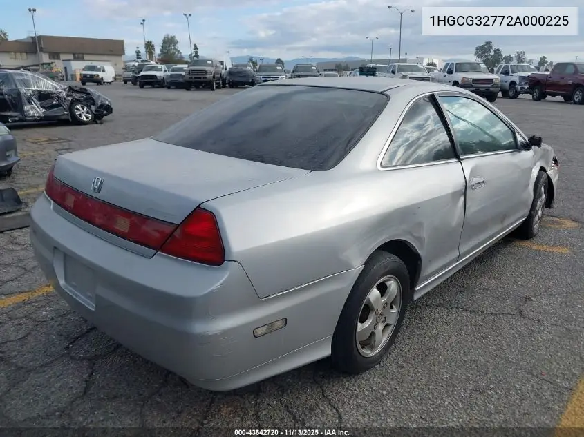 1HGCG32772A000225 2002 Honda Accord 2.3 Ex