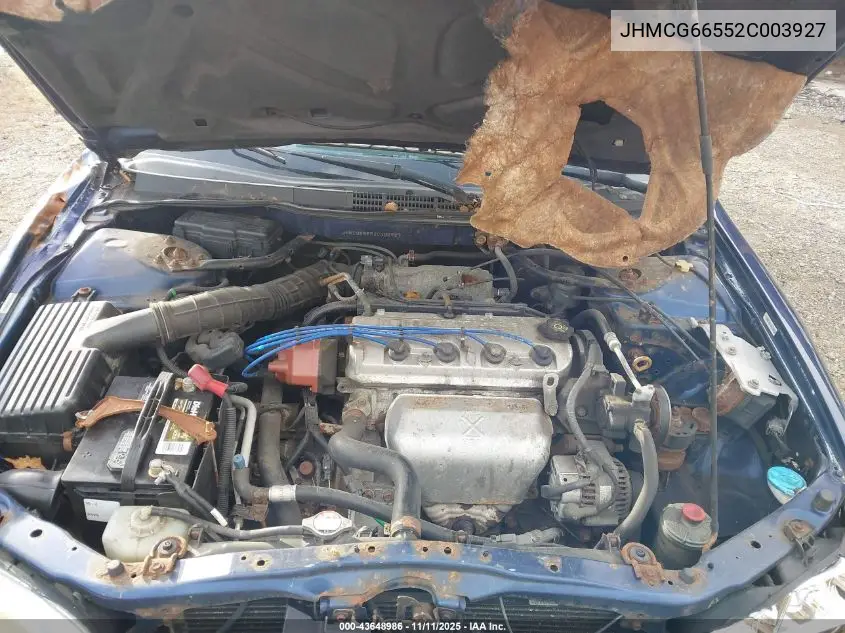 JHMCG66552C003927 2002 Honda Accord 2.3 Lx