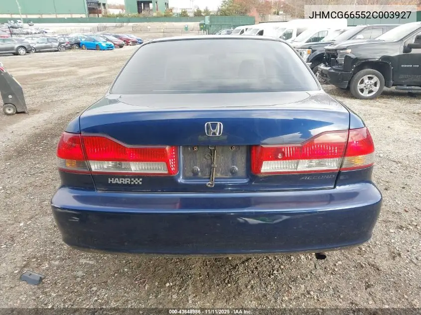 JHMCG66552C003927 2002 Honda Accord 2.3 Lx
