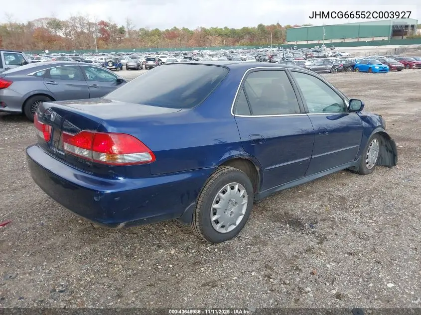 JHMCG66552C003927 2002 Honda Accord 2.3 Lx