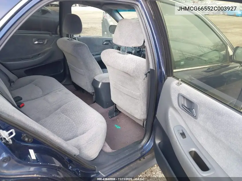 JHMCG66552C003927 2002 Honda Accord 2.3 Lx