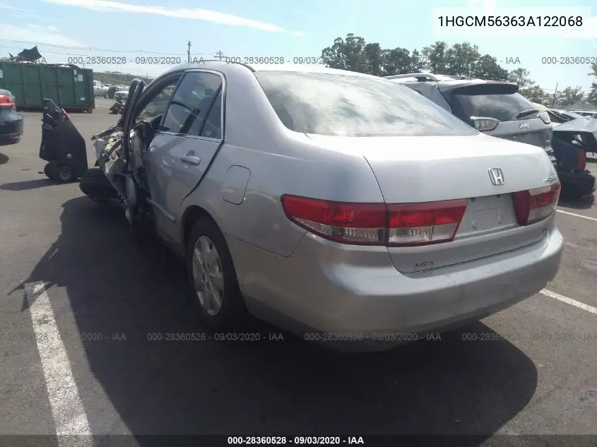 1HGCM56363A122068 2003 Honda Accord 2.4 Lx