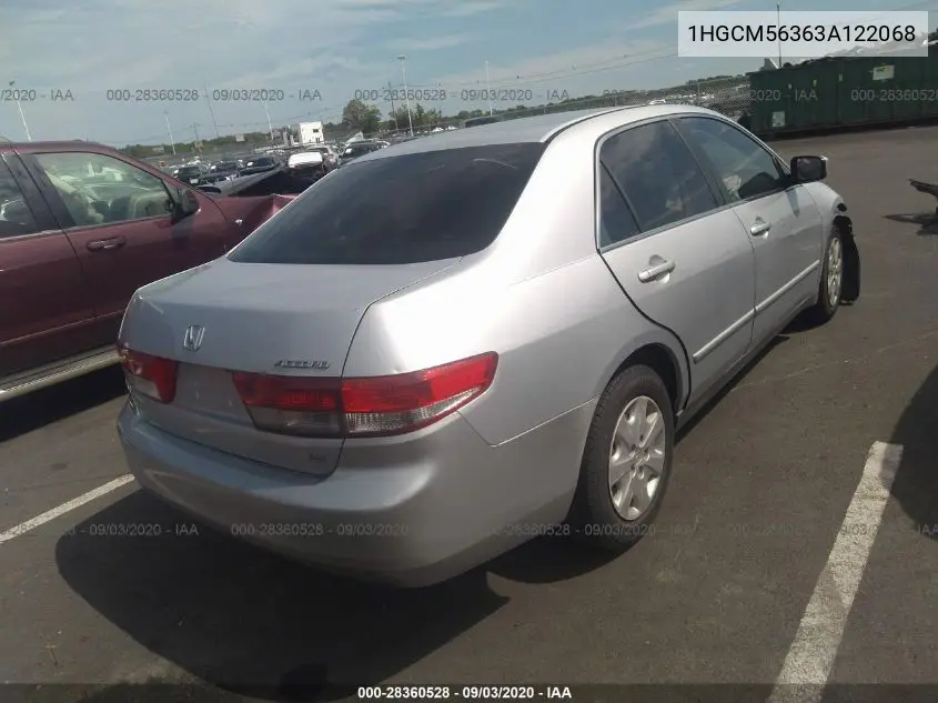 1HGCM56363A122068 2003 Honda Accord 2.4 Lx