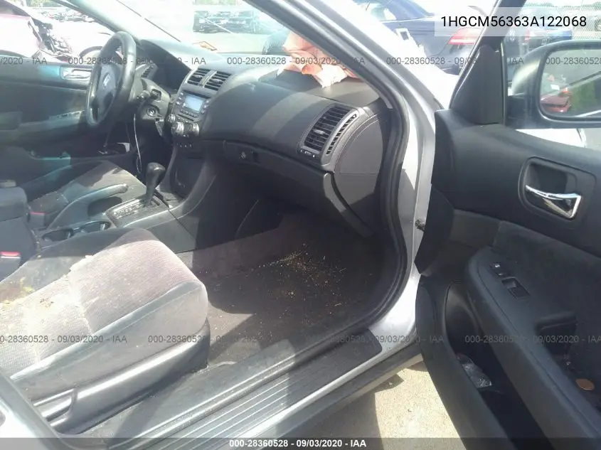 1HGCM56363A122068 2003 Honda Accord 2.4 Lx
