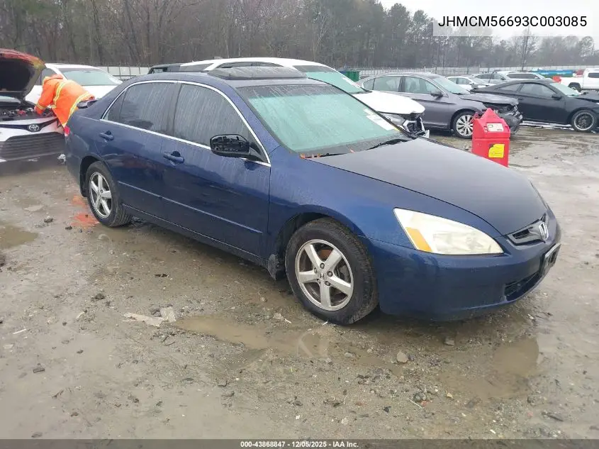 JHMCM56693C003085 2003 Honda Accord 2.4 Ex
