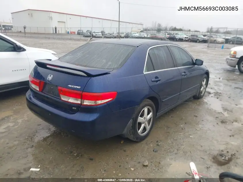 JHMCM56693C003085 2003 Honda Accord 2.4 Ex