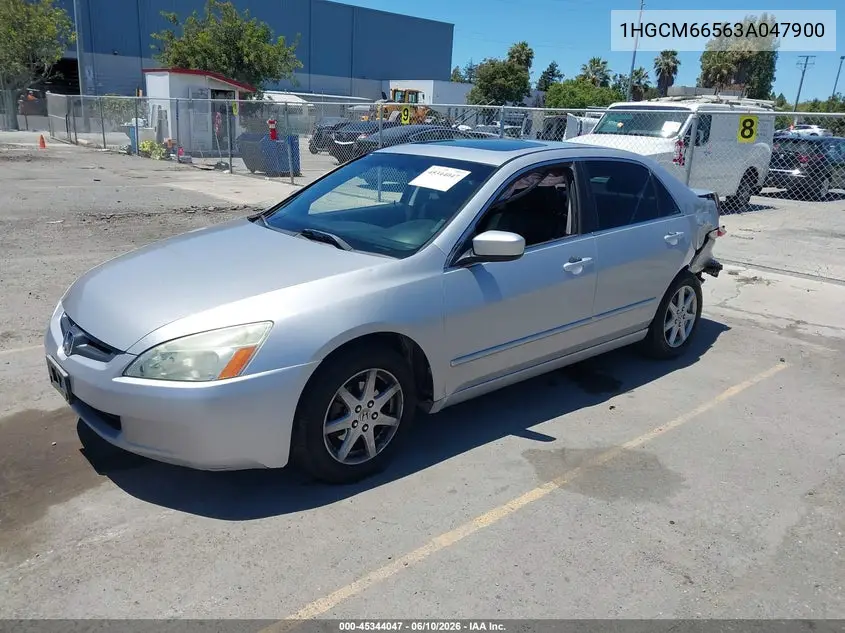 1HGCM66563A047900 2003 Honda Accord 3.0 Ex