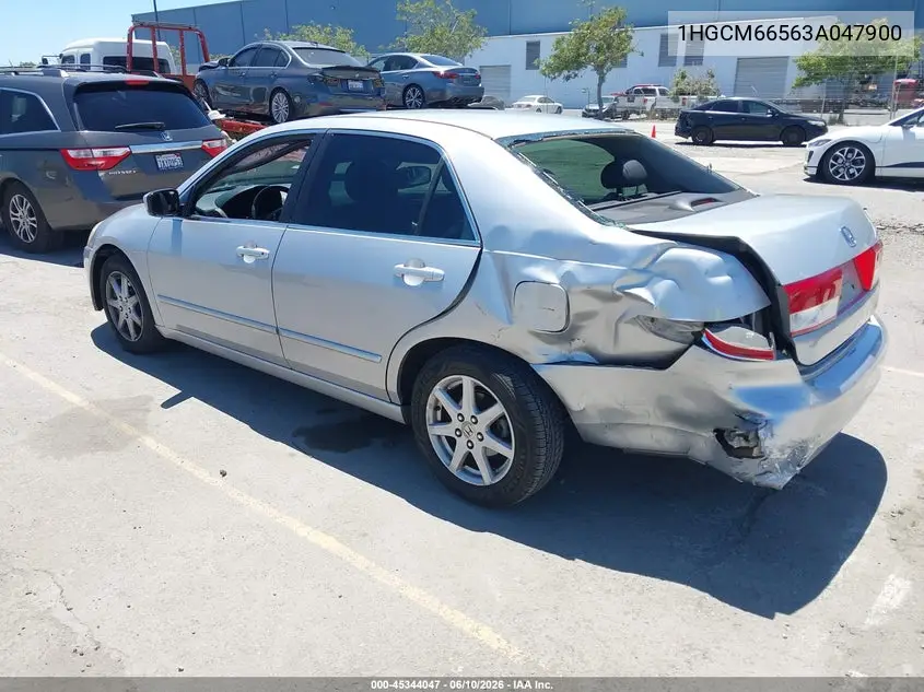 1HGCM66563A047900 2003 Honda Accord 3.0 Ex