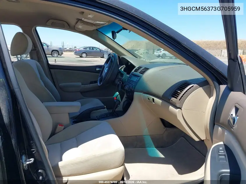 2003 Honda Accord 2.4 Lx VIN: 3HGCM56373G705959 Lot: 45378780
