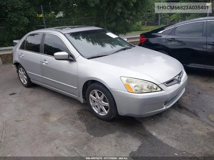2003 Honda Accord 3.0 Ex VIN: 1HGCM66823A035401 Lot: 45576278