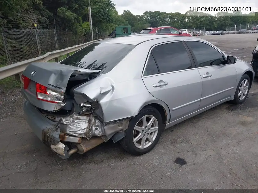 2003 Honda Accord 3.0 Ex VIN: 1HGCM66823A035401 Lot: 45576278