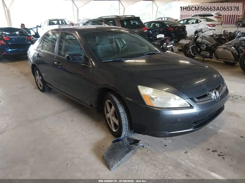 2003 Honda Accord Sdn Ex VIN: 1HGCM56663A065378 Lot: 45580179