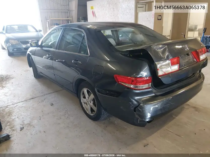 2003 Honda Accord Sdn Ex VIN: 1HGCM56663A065378 Lot: 45580179