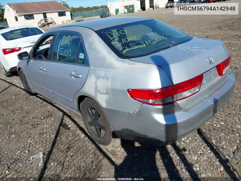 1HGCM56794A142948 2004 Honda Accord 2.4 Ex