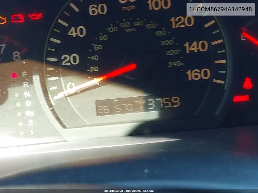 1HGCM56794A142948 2004 Honda Accord 2.4 Ex