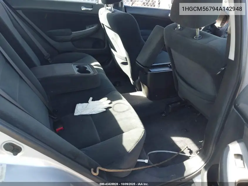 1HGCM56794A142948 2004 Honda Accord 2.4 Ex