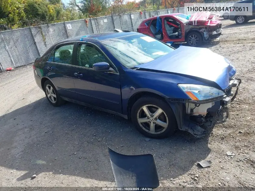 1HGCM56384A170611 2004 Honda Accord 2.4 Lx