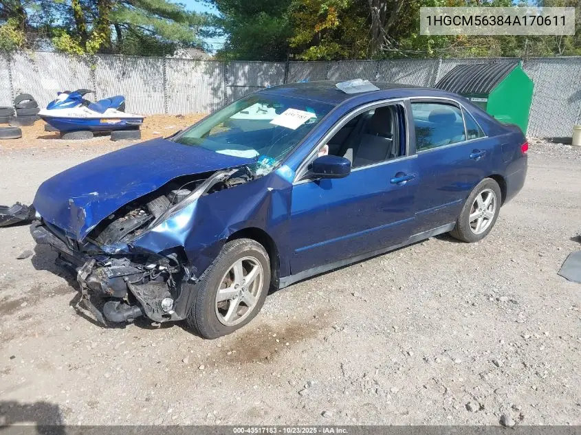 1HGCM56384A170611 2004 Honda Accord 2.4 Lx