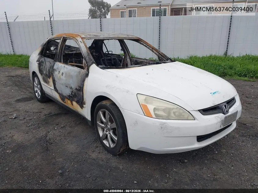JHMCM56374C039400 2004 Honda Accord 2.4 Lx