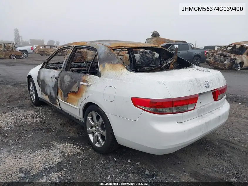 JHMCM56374C039400 2004 Honda Accord 2.4 Lx