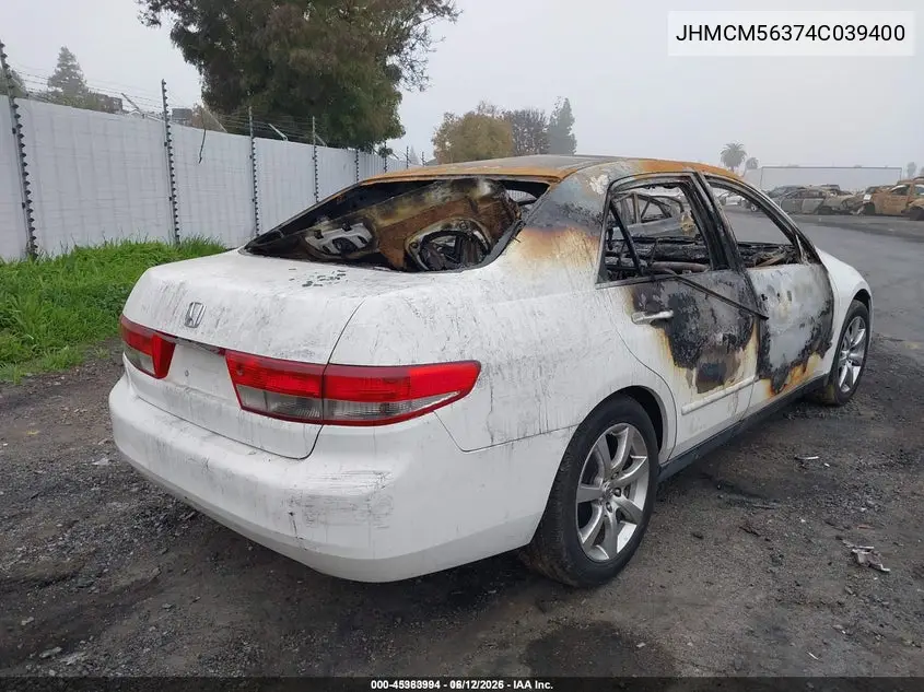 JHMCM56374C039400 2004 Honda Accord 2.4 Lx