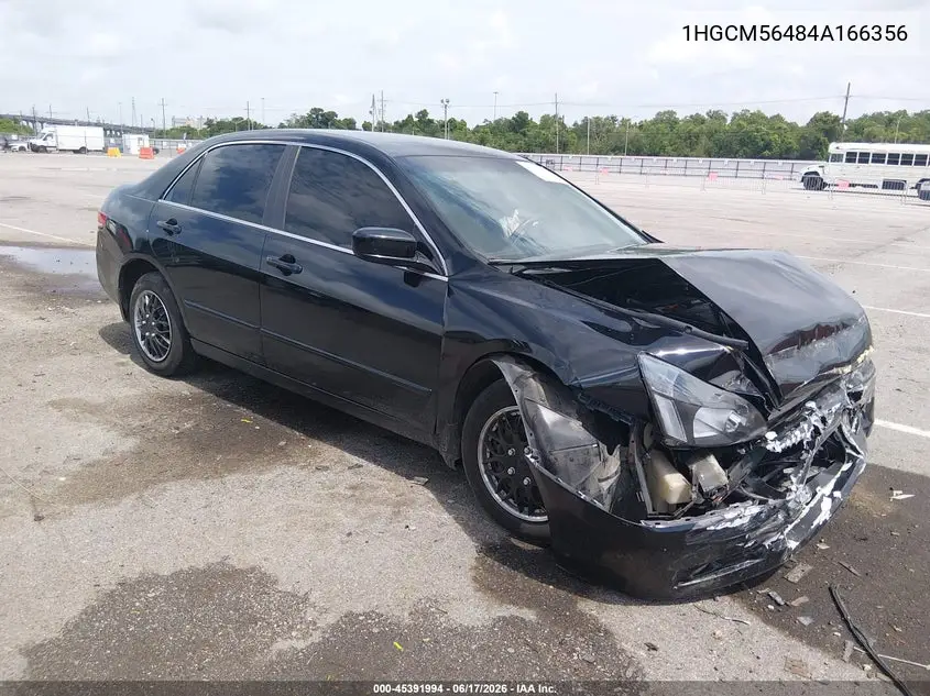 1HGCM56484A166356 2004 Honda Accord 2.4 Lx