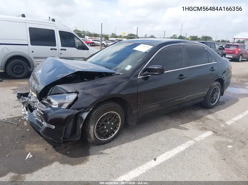 1HGCM56484A166356 2004 Honda Accord 2.4 Lx