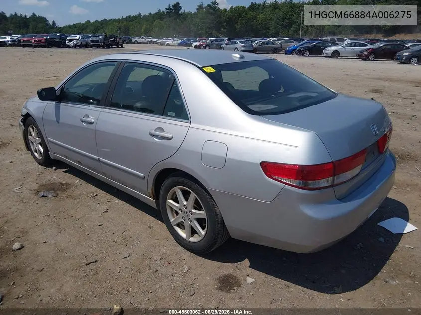 2004 Honda Accord 3.0 Ex VIN: 1HGCM66884A006275 Lot: 45503062