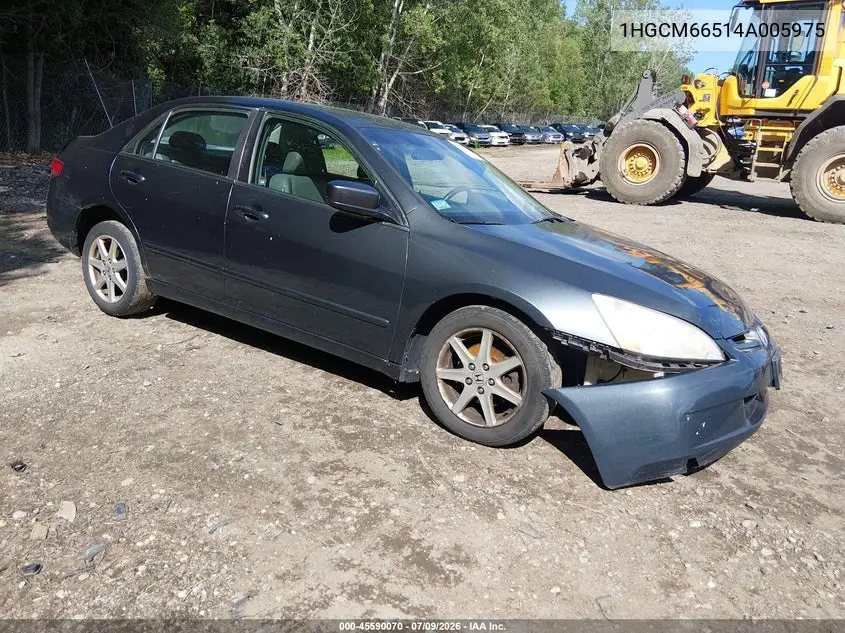 2004 Honda Accord 3.0 Ex VIN: 1HGCM66514A005975 Lot: 45590070