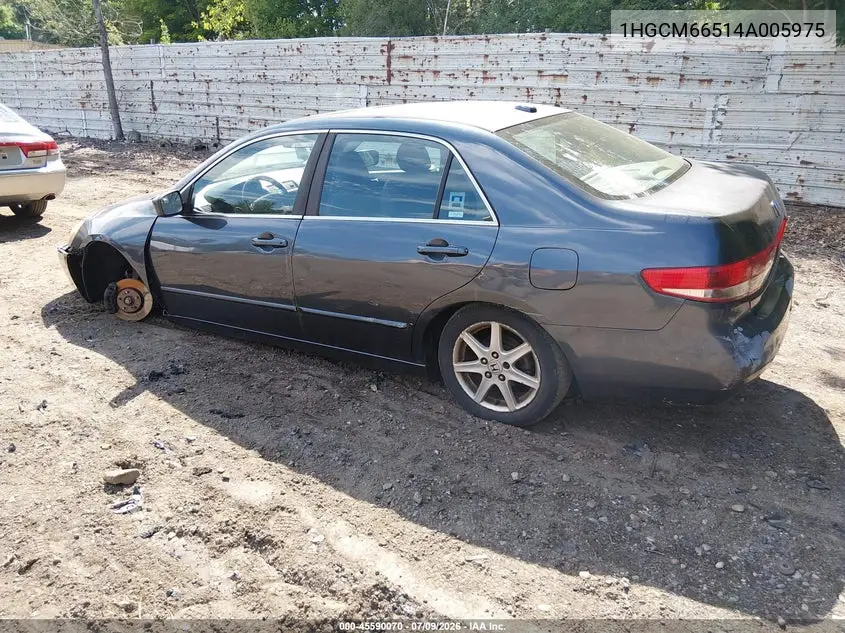 2004 Honda Accord 3.0 Ex VIN: 1HGCM66514A005975 Lot: 45590070