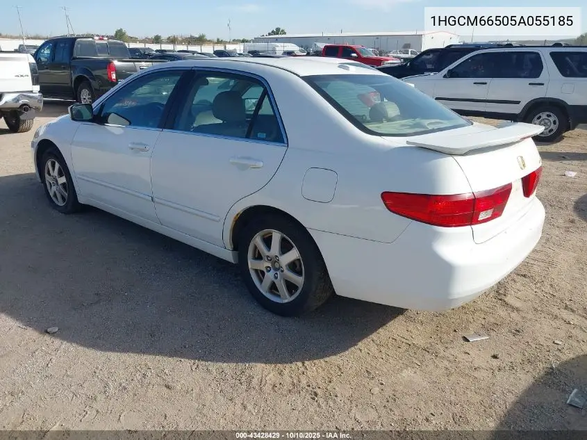 1HGCM66505A055185 2005 Honda Accord 3.0 Ex
